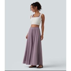 Halara High Waisted Wide Leg Flowy Palazzo Pants Purple XL NWT